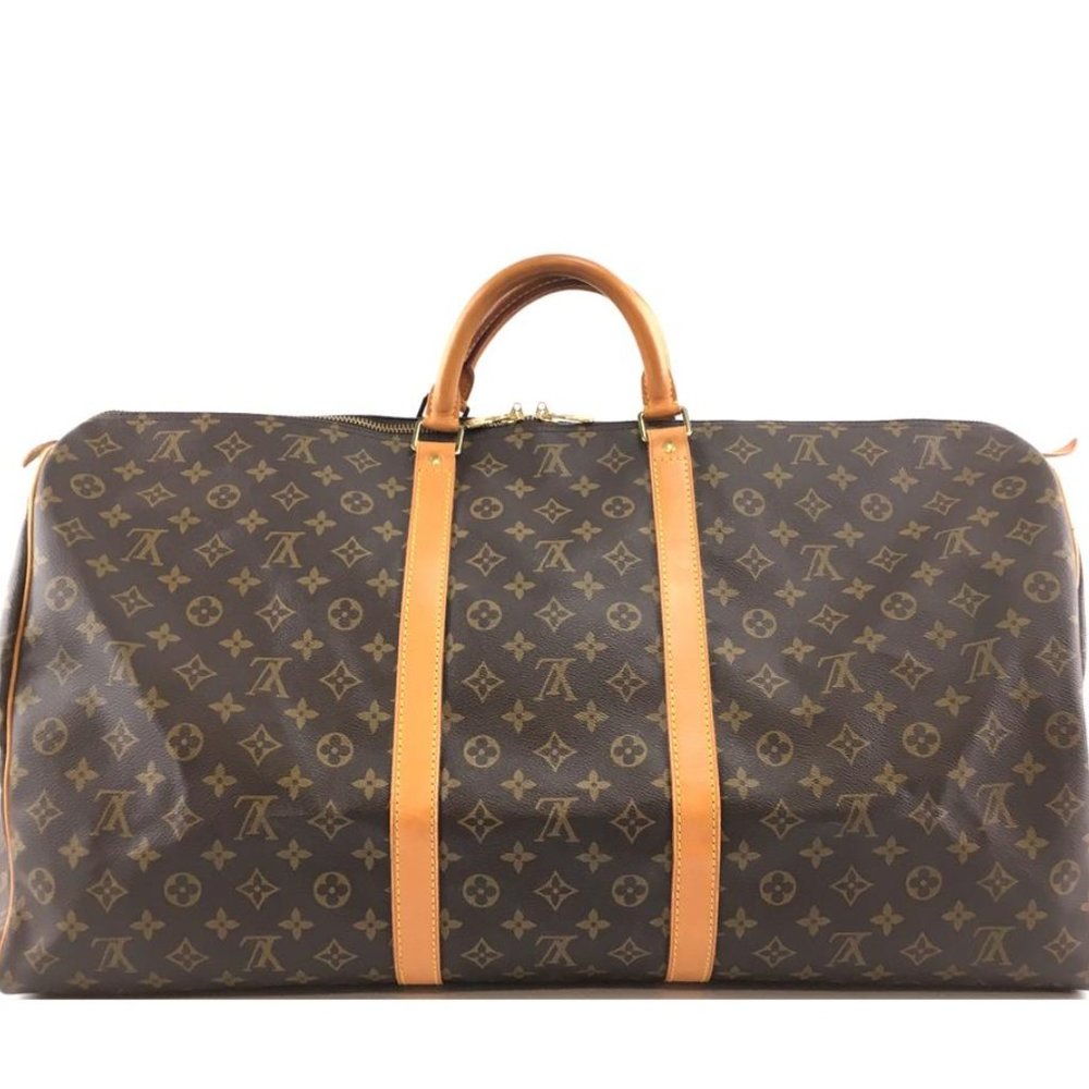 Louis Vuitton Keepall 60 Duffel Brown Travel Bag - Picture 2 of 12
